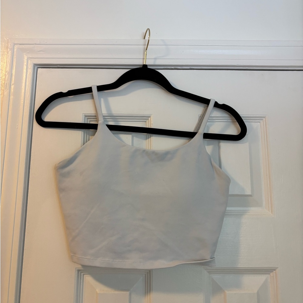 White sports bra/top size M